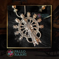 MAHISHASUR MARDINI pendant set - silver